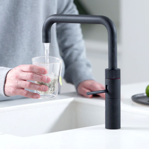 Noyeks > QUOOKER PRO3 Fusion Square 3FSBLK Tap Black > Hot Water